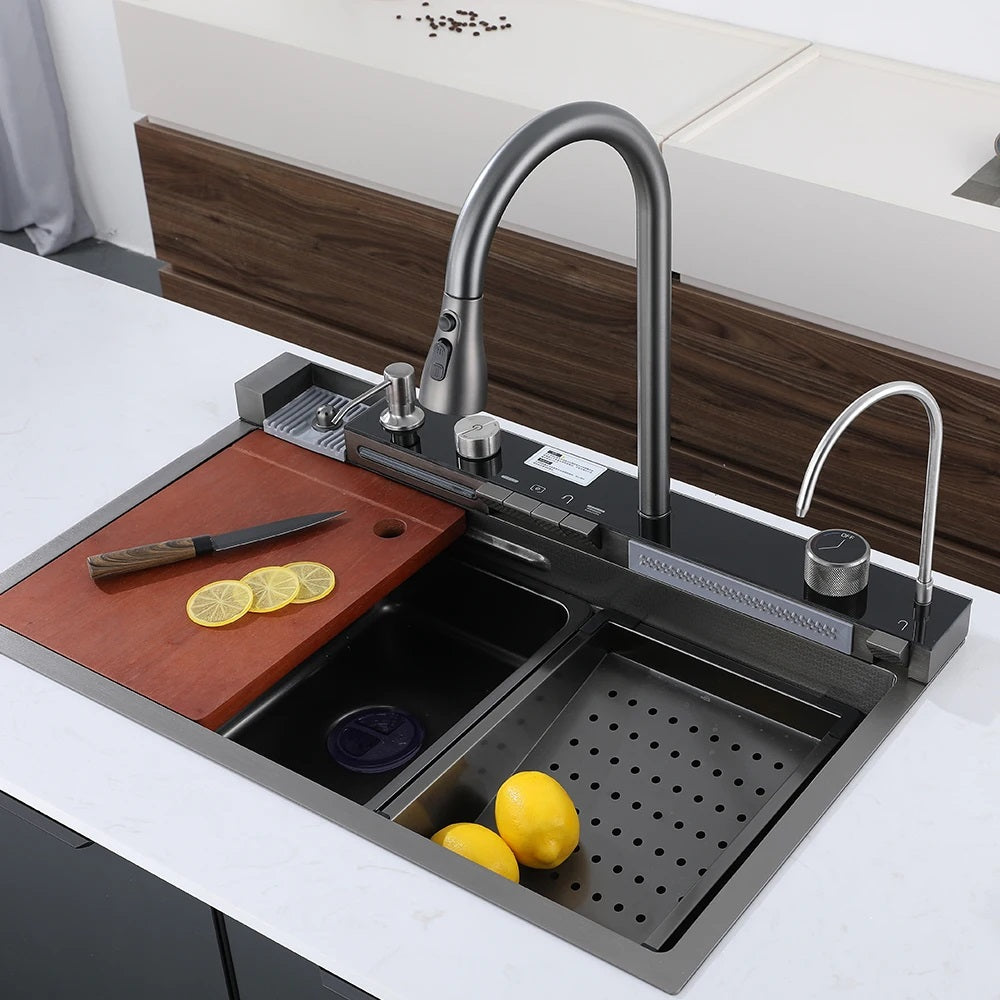 Évier de Cuisine Moderne Multifonction