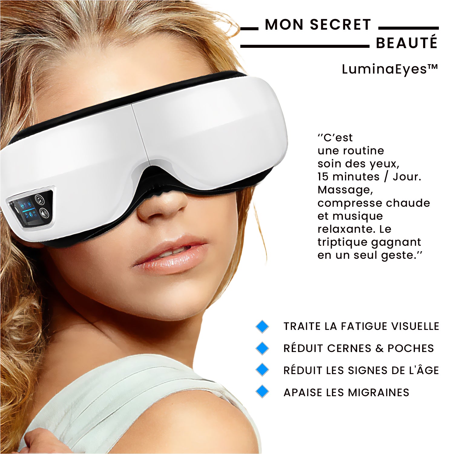 LuminaEyes™ Masseur oculaire intelligent